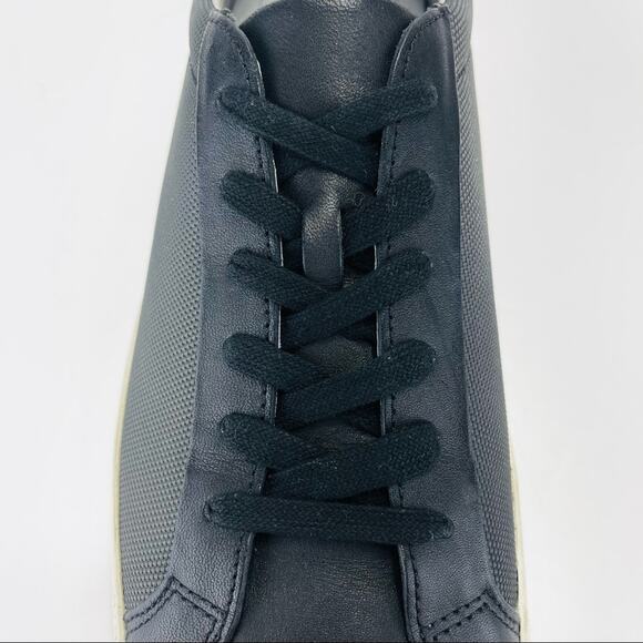 TCG Kennedy Men Sneaker Size 12 Black Premium Leather & Fabric Laced Low Top New - Picture 16 of 16